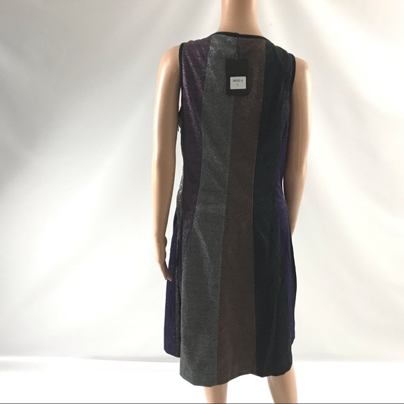 Sara Navon Women’s Cocktail Striped Dress Size L - Picture 3 of 5